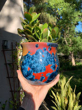 Load image into Gallery viewer, Ceramic Plant Pot Handmade Crystalline Glazed Medium Planter