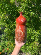 Load image into Gallery viewer, DISCOUNTED Ceramic Vase Crystalline Glazed Bottle Form