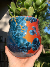 Load image into Gallery viewer, Ceramic Plant Pot Handmade Crystalline Glazed Medium Planter