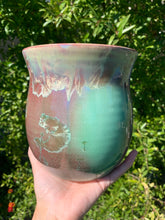 Load image into Gallery viewer, Kitchen Utensil Crock Crystalline Glazed Kitchen Utensil Holder Decor