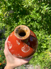 Load image into Gallery viewer, DISCOUNTED Ceramic Vase Crystalline Glazed Bottle Form