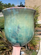 Load image into Gallery viewer, Ceramic Plant Pot Handmade Crystalline Glazed Extra Large Planter