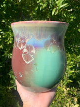 Load image into Gallery viewer, Kitchen Utensil Crock Crystalline Glazed Kitchen Utensil Holder Decor