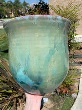 Load image into Gallery viewer, Ceramic Plant Pot Handmade Crystalline Glazed Extra Large Planter