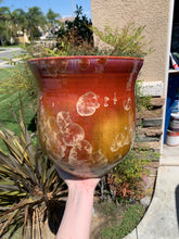 Load image into Gallery viewer, Ceramic Plant Pot Handmade Crystalline Glazed Extra Large Planter