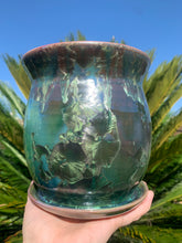 Load image into Gallery viewer, Ceramic Plant Pot Handmade Crystalline Glazed Medium Planter