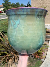 Load image into Gallery viewer, Ceramic Plant Pot Handmade Crystalline Glazed Extra Large Planter