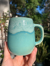 Load image into Gallery viewer, 'Jade' with 'Milk Froth' Rim - Tiny Ceramic Tea Cup Small Coffee Mug