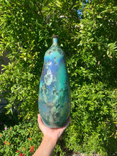 Load image into Gallery viewer, Ceramic Vase Crystalline Glazed Bottle Form