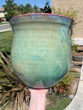 Load image into Gallery viewer, Ceramic Plant Pot Handmade Crystalline Glazed Extra Large Planter
