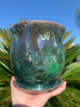 Load image into Gallery viewer, Ceramic Plant Pot Handmade Crystalline Glazed Medium Planter