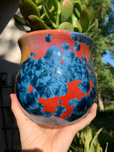 Load image into Gallery viewer, Ceramic Plant Pot Handmade Crystalline Glazed Medium Planter