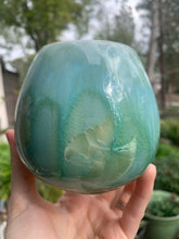 Load image into Gallery viewer, Tiny Ceramic Tea Cup Crystalline Glazed Small Coffee Mug