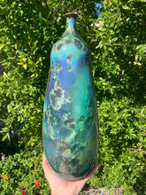 Load image into Gallery viewer, Ceramic Vase Crystalline Glazed Bottle Form