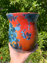 Load image into Gallery viewer, Kitchen Utensil Crock Crystalline Glazed Kitchen Utensil Holder Decor