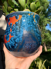 Load image into Gallery viewer, Ceramic Plant Pot Handmade Crystalline Glazed Medium Planter