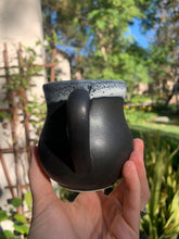 Load image into Gallery viewer, 'Onyx' with 'Milk Froth' Rim - Cortado or Double Espresso Cup