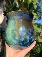Load image into Gallery viewer, Ceramic Plant Pot Handmade Crystalline Glazed Medium Planter