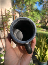 Load image into Gallery viewer, 'Onyx' with 'Milk Froth' Rim - Cortado or Double Espresso Cup
