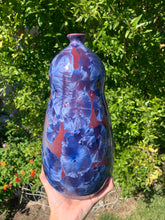 Load image into Gallery viewer, Ceramic Vase Crystalline Glazed Bottle Form