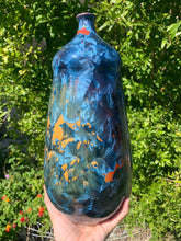 Load image into Gallery viewer, Ceramic Vase Crystalline Glazed Bottle Form