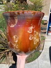 Load image into Gallery viewer, Ceramic Plant Pot Handmade Crystalline Glazed Extra Large Planter