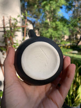Load image into Gallery viewer, 'Onyx' with 'Milk Froth' Rim - Cortado or Double Espresso Cup