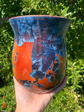 Load image into Gallery viewer, Kitchen Utensil Crock Crystalline Glazed Kitchen Utensil Holder Decor