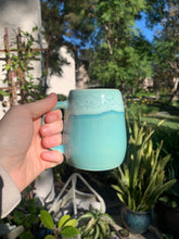 Load image into Gallery viewer, 'Jade' with 'Milk Froth' Rim - Tiny Ceramic Tea Cup Small Coffee Mug