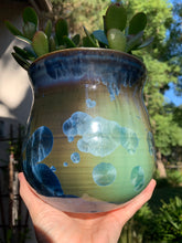 Load image into Gallery viewer, Ceramic Plant Pot Handmade Crystalline Glazed Medium Planter
