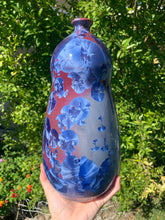 Load image into Gallery viewer, Ceramic Vase Crystalline Glazed Bottle Form