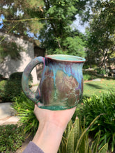 Load image into Gallery viewer, "Melted Mug" Large Crystalline Glazed Mug Desk Decor