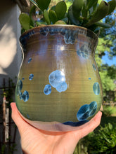 Load image into Gallery viewer, Ceramic Plant Pot Handmade Crystalline Glazed Medium Planter