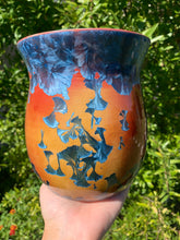 Load image into Gallery viewer, Kitchen Utensil Crock Crystalline Glazed Kitchen Utensil Holder Decor