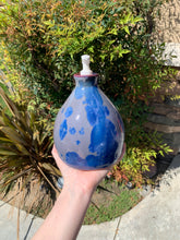 Load image into Gallery viewer, Ceramic Soap Dispenser Crystalline Glazed Handmade Soap Pump