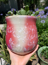Load image into Gallery viewer, Ceramic Plant Pot Handmade Crystalline Glazed Medium Planter