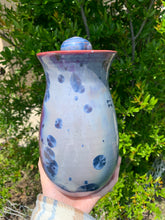 Load image into Gallery viewer, Crystalline Pottery Decorative Jar or Vase with Lid