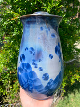 Load image into Gallery viewer, Crystalline Pottery Decorative Jar or Vase with Lid