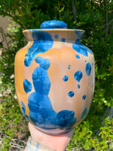 Load image into Gallery viewer, Crystalline Pottery Decorative Jar or Vase with Lid