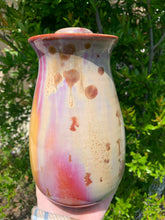 Load image into Gallery viewer, Crystalline Pottery Decorative Jar or Vase with Lid