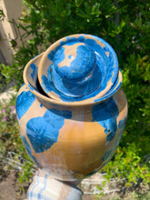 Load image into Gallery viewer, Crystalline Pottery Decorative Jar or Vase with Lid
