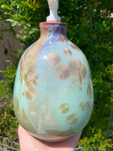 Load image into Gallery viewer, Ceramic Soap Dispenser Crystalline Glazed Extra Large Soap Pump