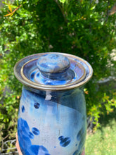 Load image into Gallery viewer, Crystalline Pottery Decorative Jar or Vase with Lid