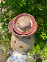 Load image into Gallery viewer, Crystalline Pottery Decorative Jar or Vase with Lid
