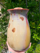 Load image into Gallery viewer, Crystalline Pottery Decorative Jar or Vase with Lid