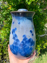 Load image into Gallery viewer, Crystalline Pottery Decorative Jar or Vase with Lid