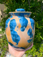 Load image into Gallery viewer, Crystalline Pottery Decorative Jar or Vase with Lid