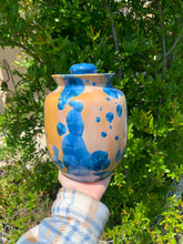Load image into Gallery viewer, Crystalline Pottery Decorative Jar or Vase with Lid