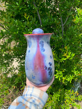 Load image into Gallery viewer, Crystalline Pottery Decorative Jar or Vase with Lid