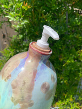 Load image into Gallery viewer, Ceramic Soap Dispenser Crystalline Glazed Extra Large Soap Pump